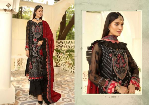 Mahnur 3 Bridal Wear Georgette Designer Salwar Suits Collection